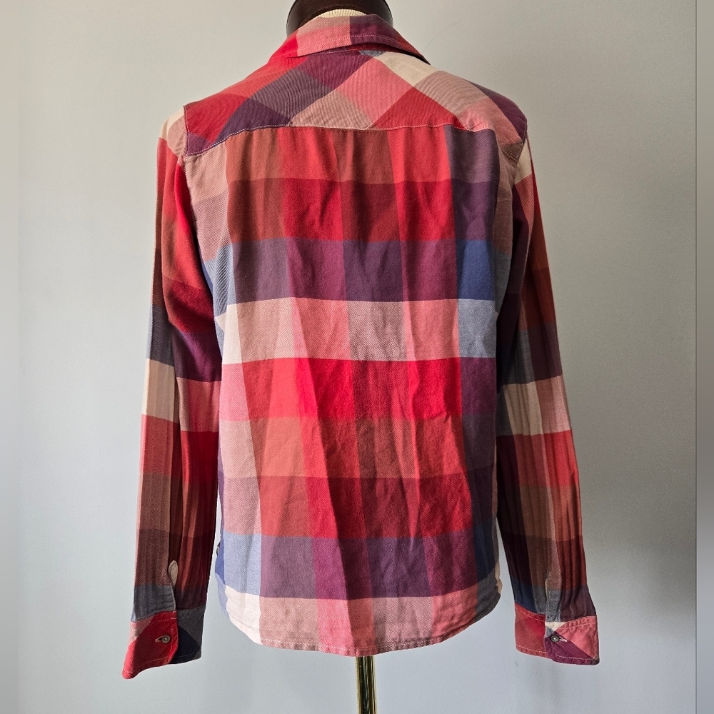 Scotch And Soda Maison Scotch Plaid Button-Up Cotton Lightweight Shirt. Small - Picture 8 of 15